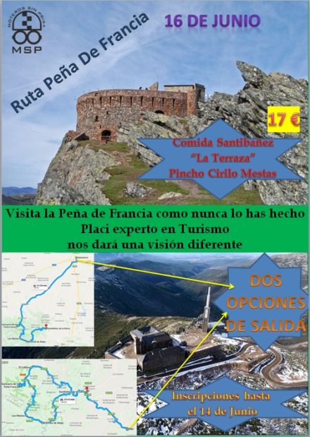 RUTA A LA PEÑA DE FRANCIA y MÁS ALLÁ