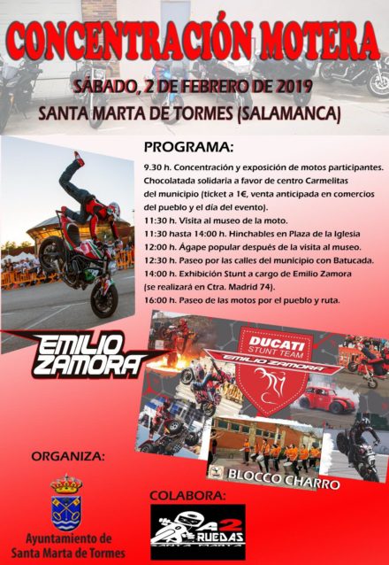 CONCENTRACION DE MOTOS por SAN BLAS con A2RUEDAS