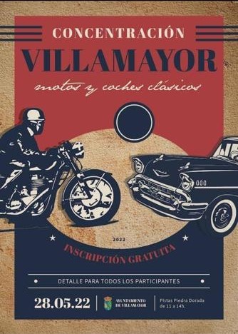 VILLAMAYOR concentración de coches y motos clásicos