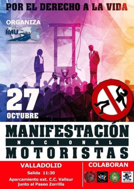 Manifestación Nacional de Motoristas en Valladolid